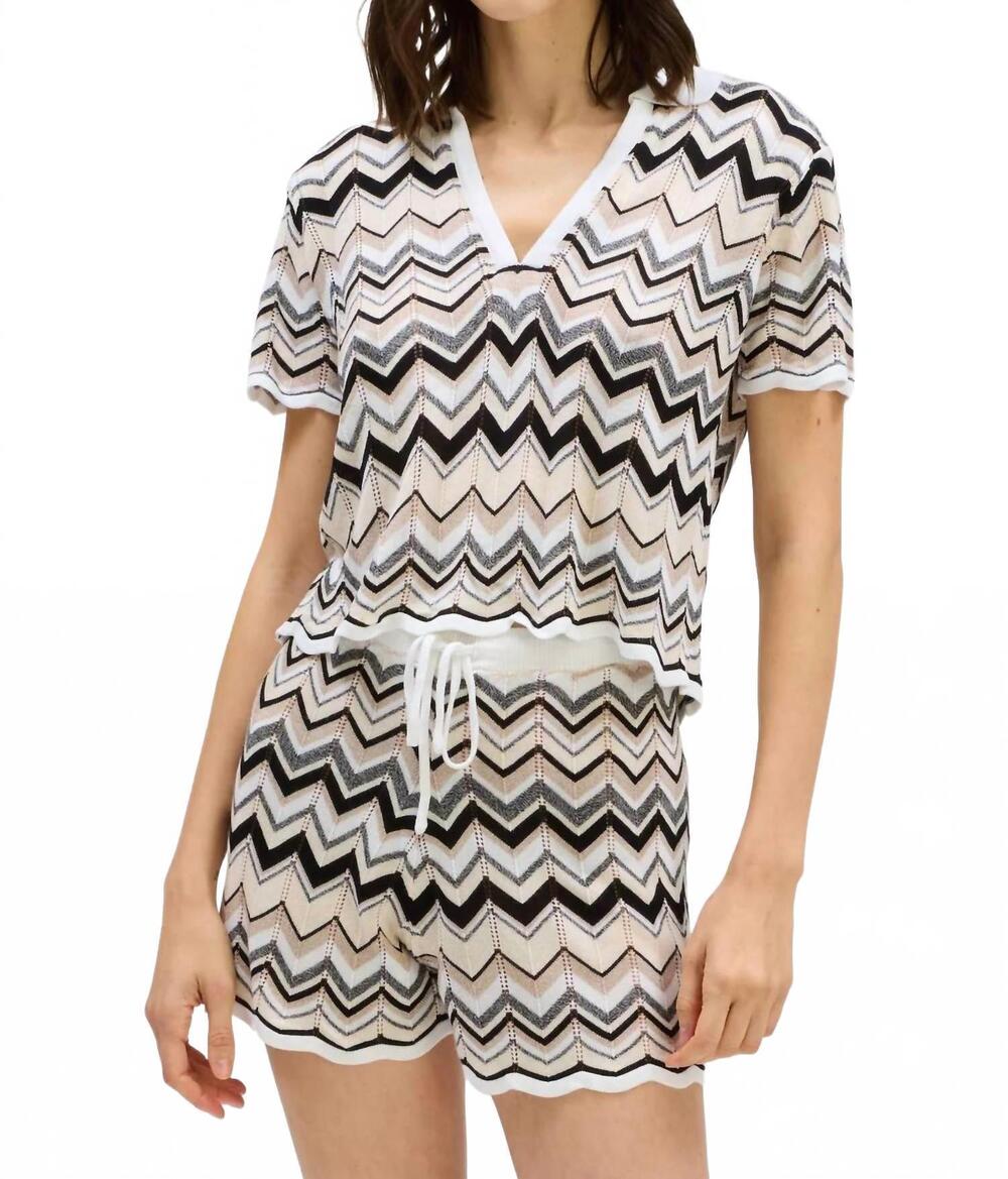 NEW ALLISON NEW YORK shay pullover in neutral multi